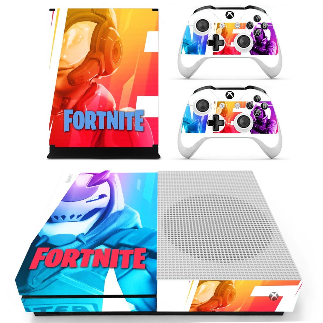 Fortnite decal skin for Xbox one S Console & Controllers