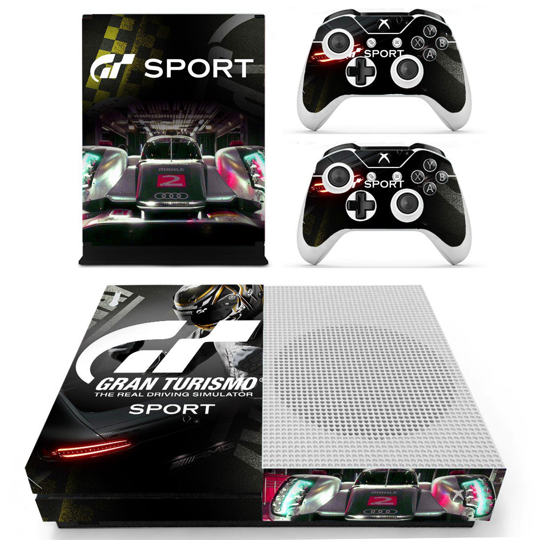 Gran Turismo decal skin for Xbox one S Console & Controllers