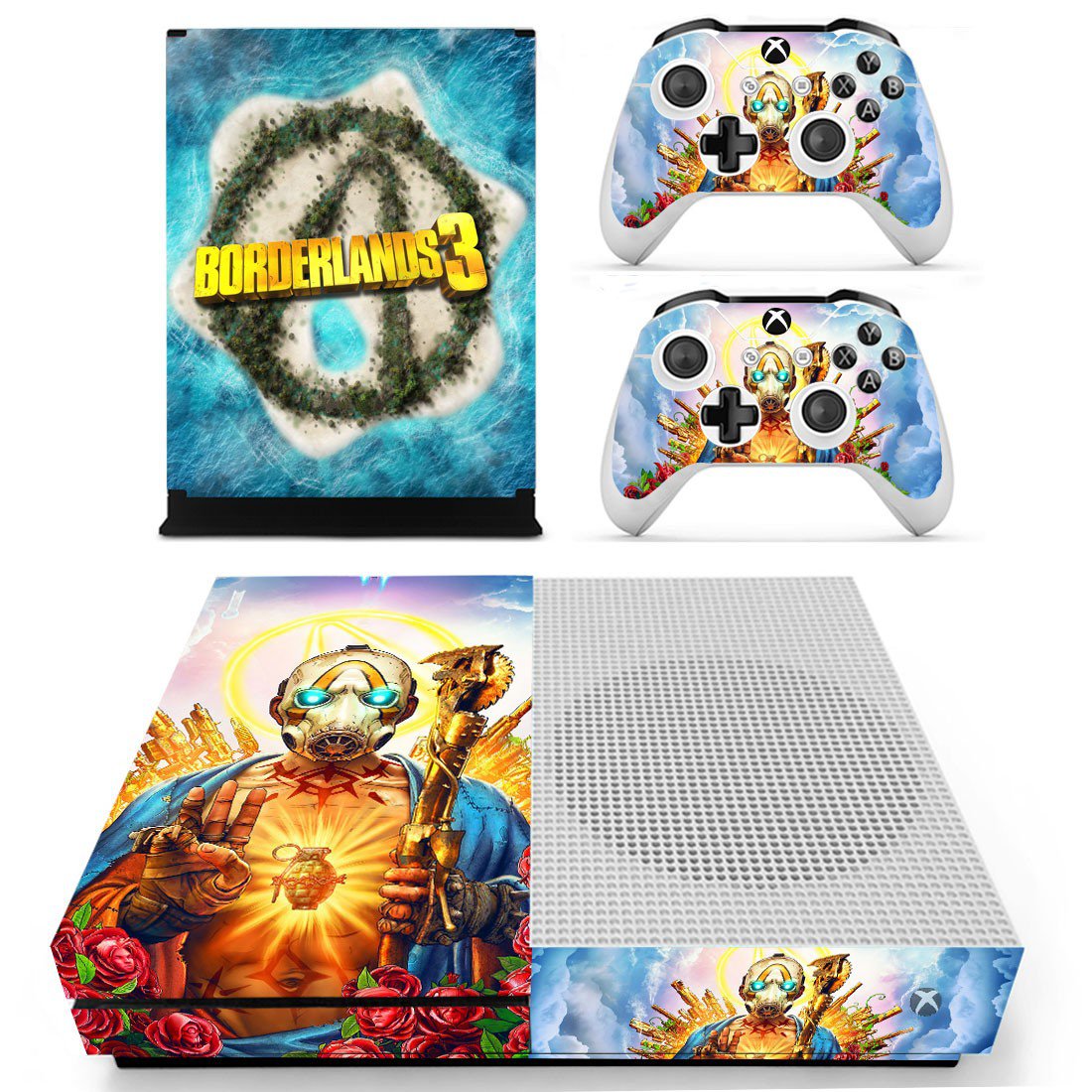 Borderlands 3 decal skin for Xbox one S Console & Controllers