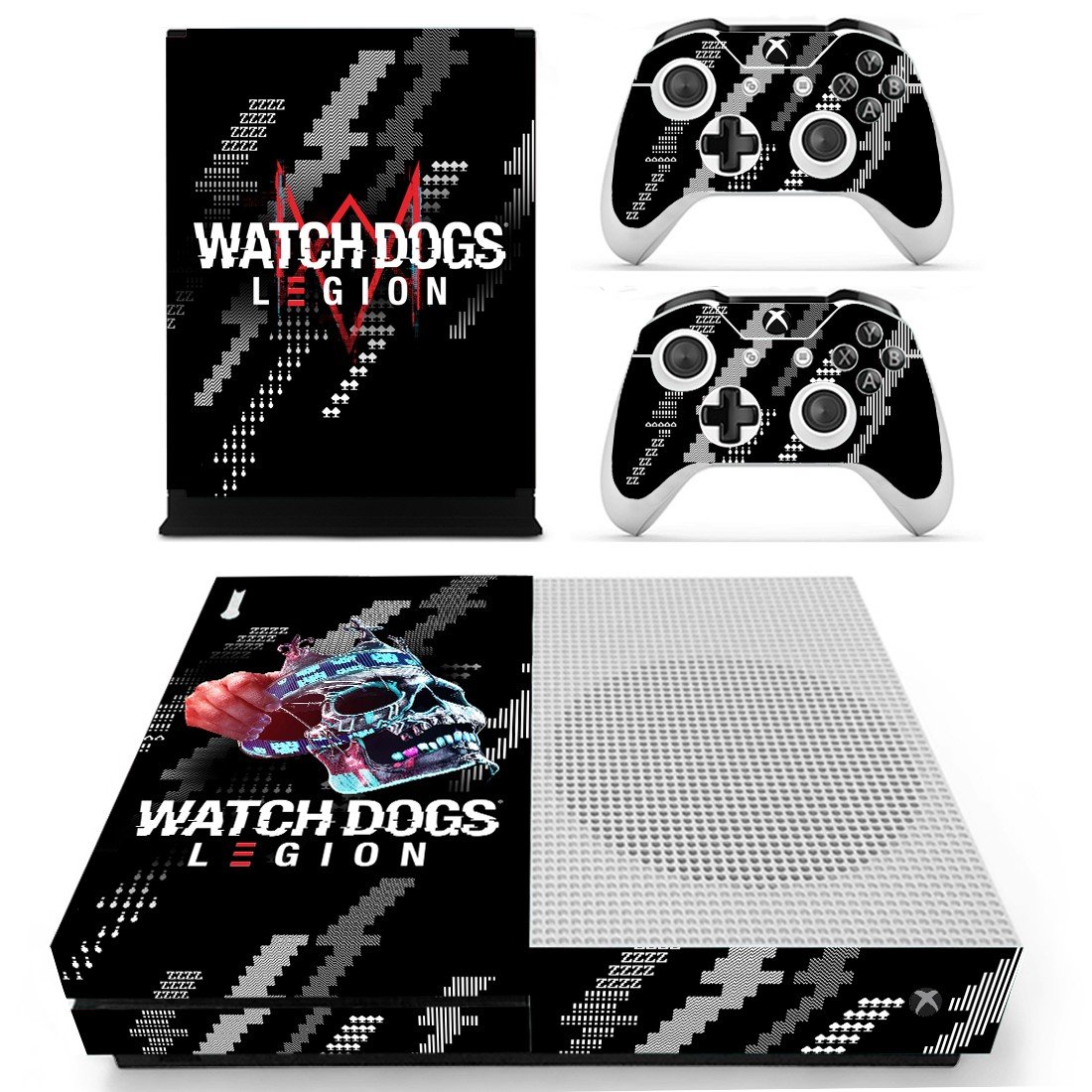 Watch Dogs legion decal skin for Xbox one S Console & Controllers