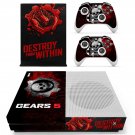 Gears 5 decal skin for Xbox one S Console & Controllers