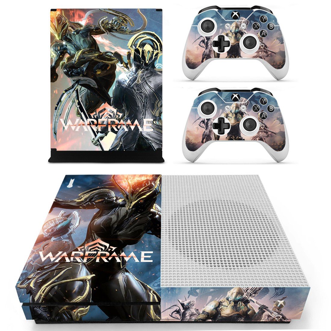 WarFrame decal skin for Xbox one S Console & Controllers