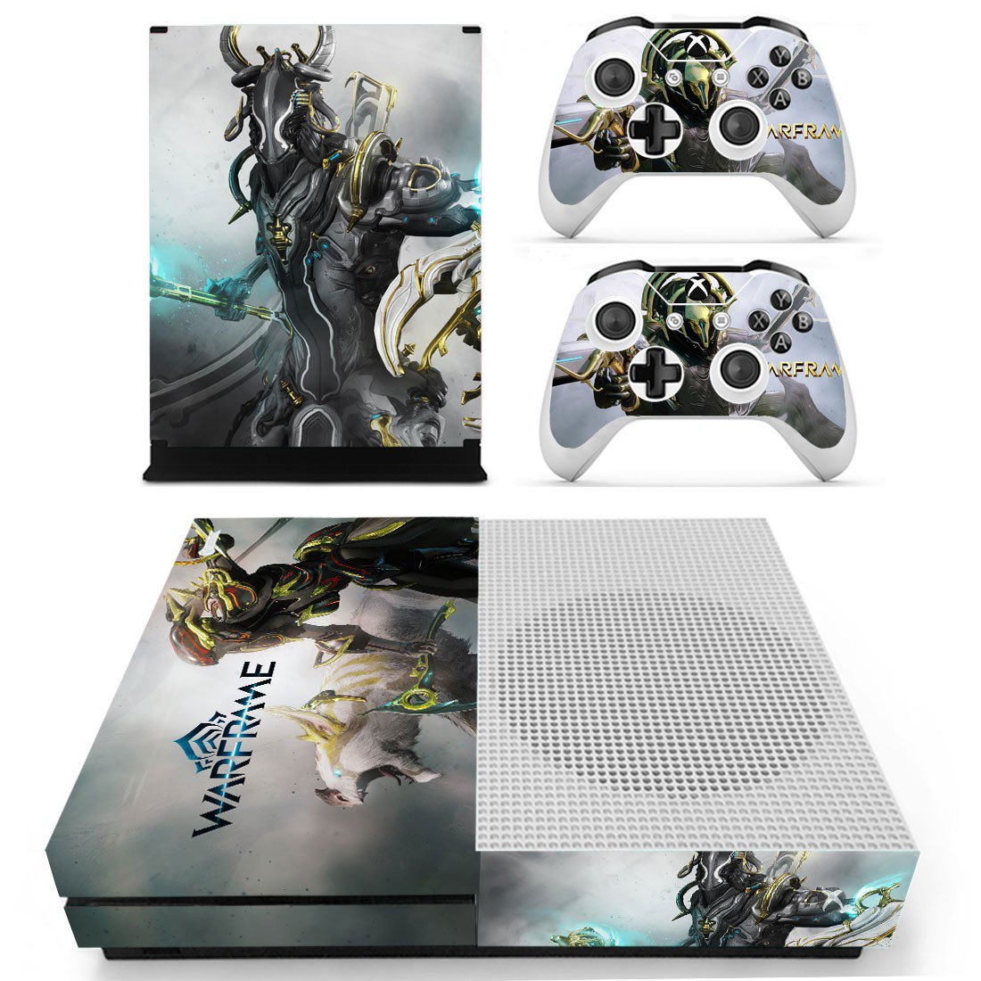 WarFrame decal skin for Xbox one S Console & Controllers
