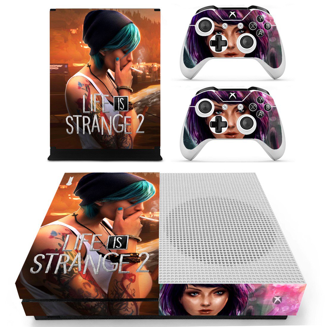 Life is Strange 2 decal skin for Xbox one S Console & Controllers