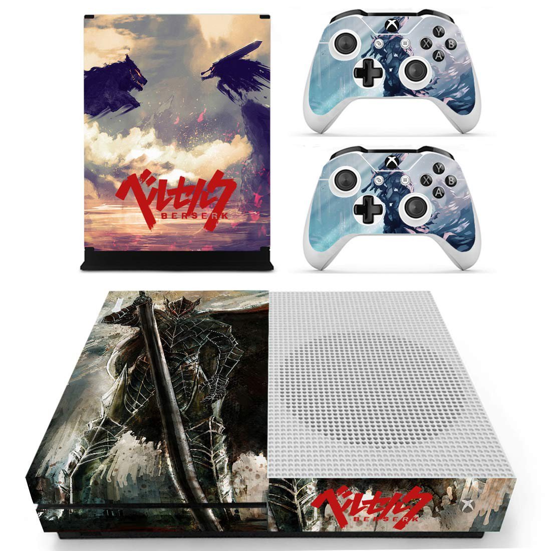Berserk decal skin for Xbox one S Console & Controllers