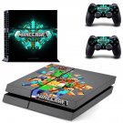 Minecraft decal skin for PlayStation 4 Console & Controllers