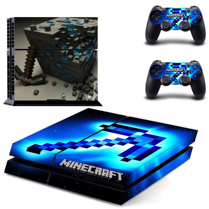 Minecraft decal skin for PlayStation 4 Console & Controllers
