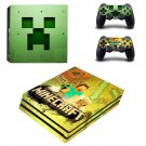 Minecraft decal skin for PS4 Pro Console & Controllers