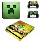 Minecraft decal skin for PS4 Slim Console & Controllers