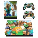 Minecraft decal skin for Xbox one X Console & Controllers