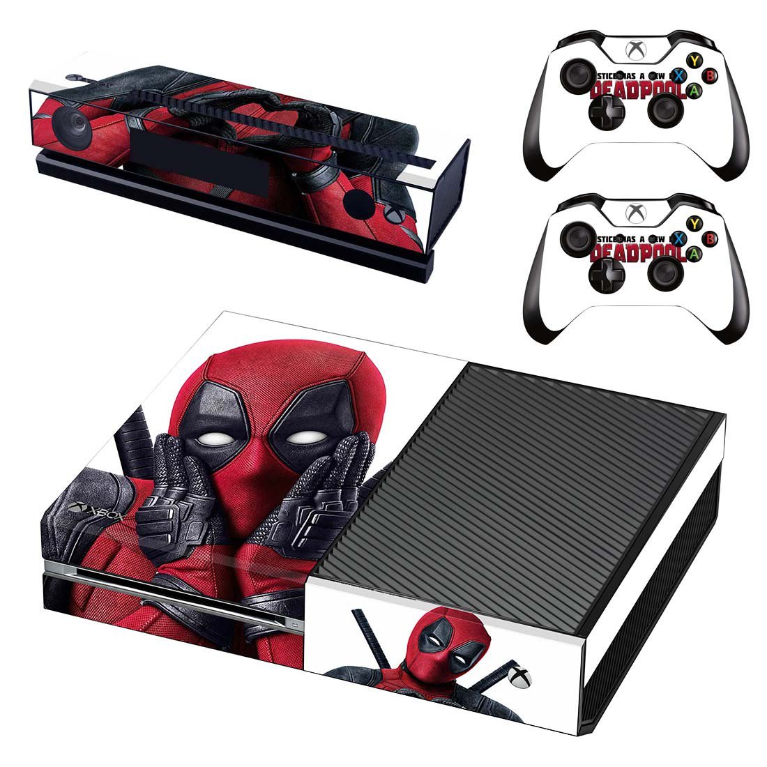 Deadpool decal skin for Xbox one Console & Controllers