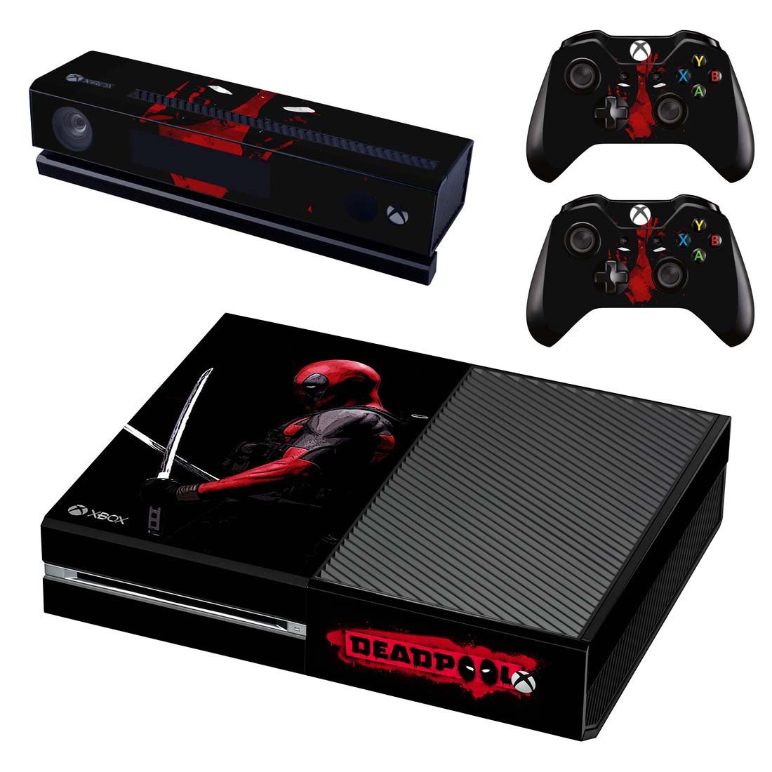 Deadpool decal skin for Xbox one Console & Controllers
