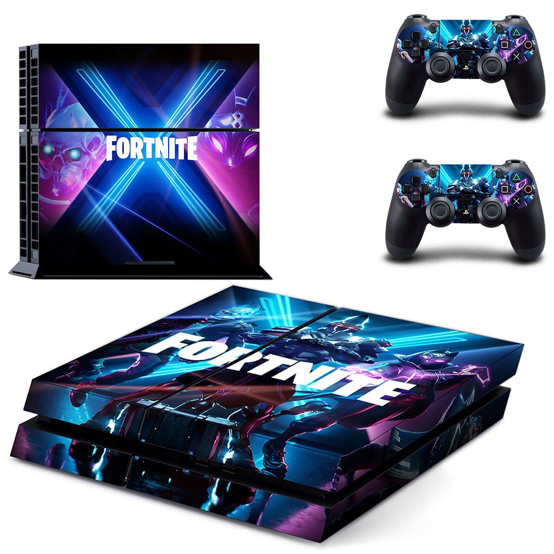 Fortnite decal skin for PlayStation 4 Console & Controllers