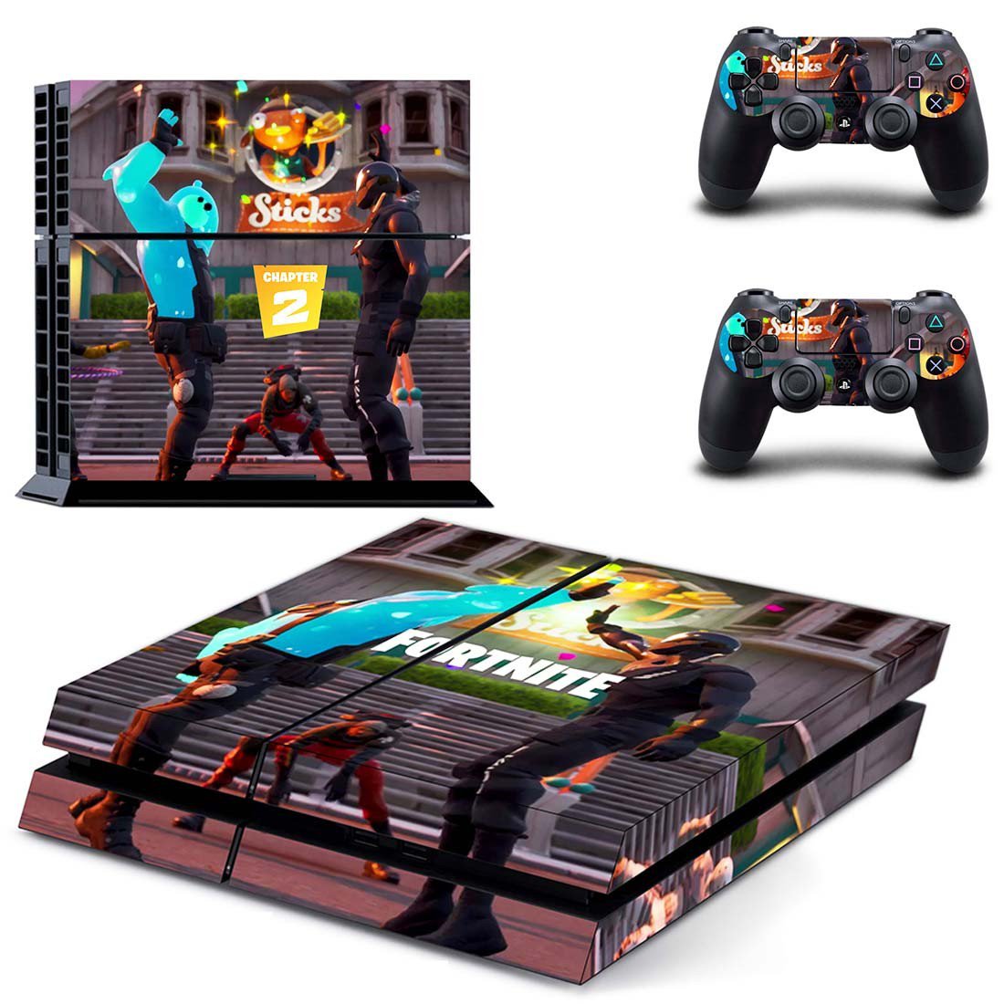 Fortnite decal skin for PlayStation 4 Console & Controllers