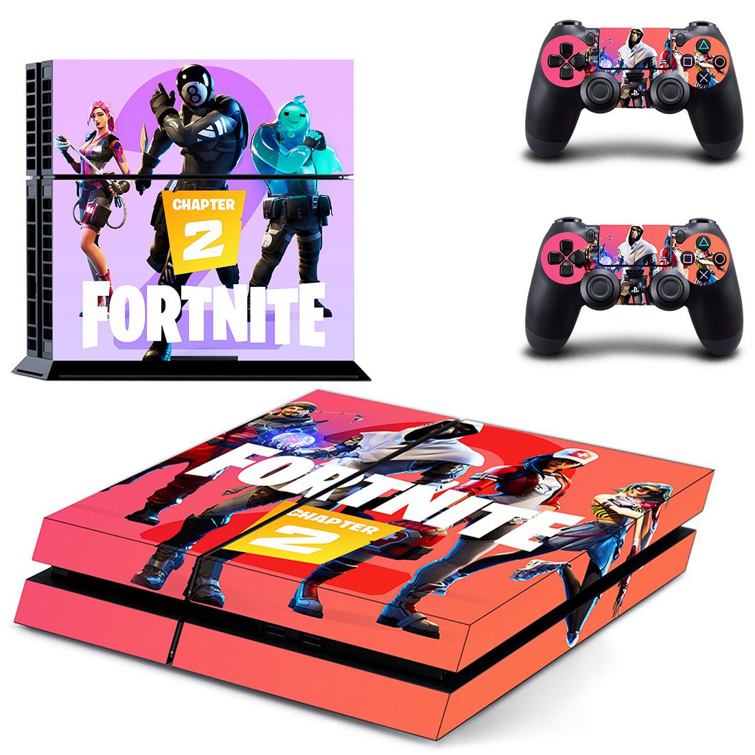 Fortnite decal skin for PlayStation 4 Console & Controllers