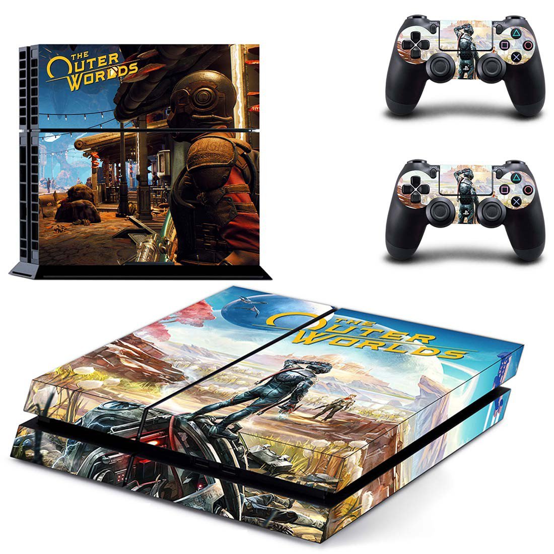 The Outer Worlds decal skin for PlayStation 4 Console & Controllers