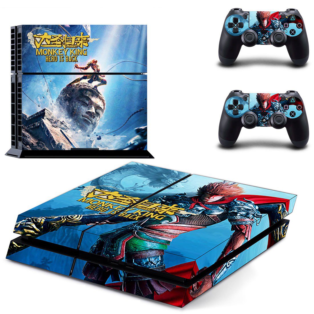Monkey King Hero is Back decal skin for PlayStation 4 Console & Controllers