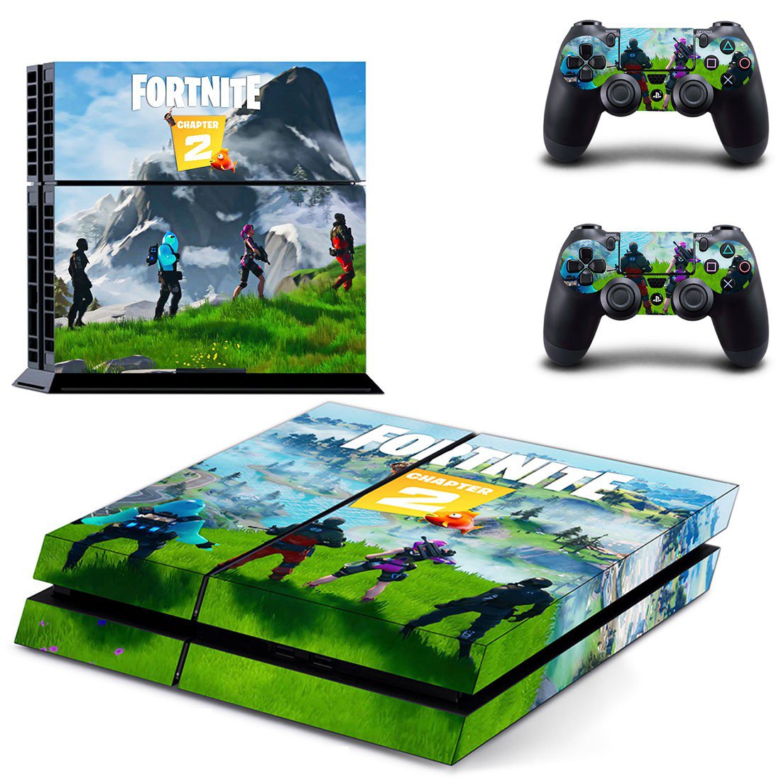 Fortnite decal skin for PlayStation 4 Console & Controllers
