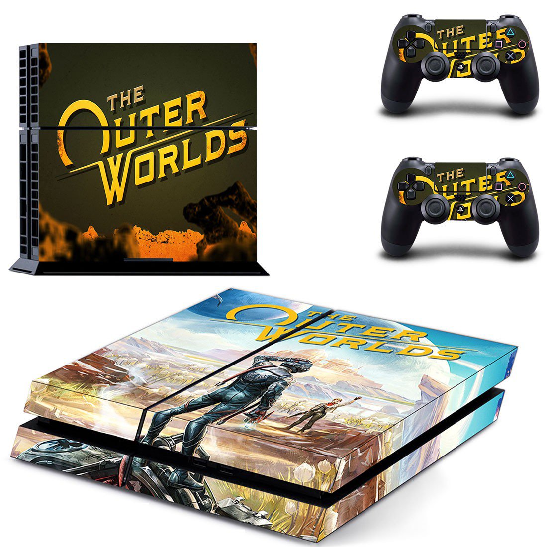 The Outer Worlds decal skin for PlayStation 4 Console & Controllers