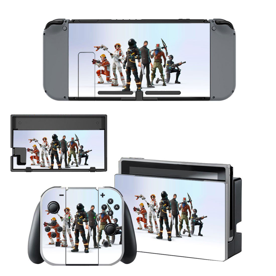 Fortnite decal skin for Nintendo Switch Console & Controllers