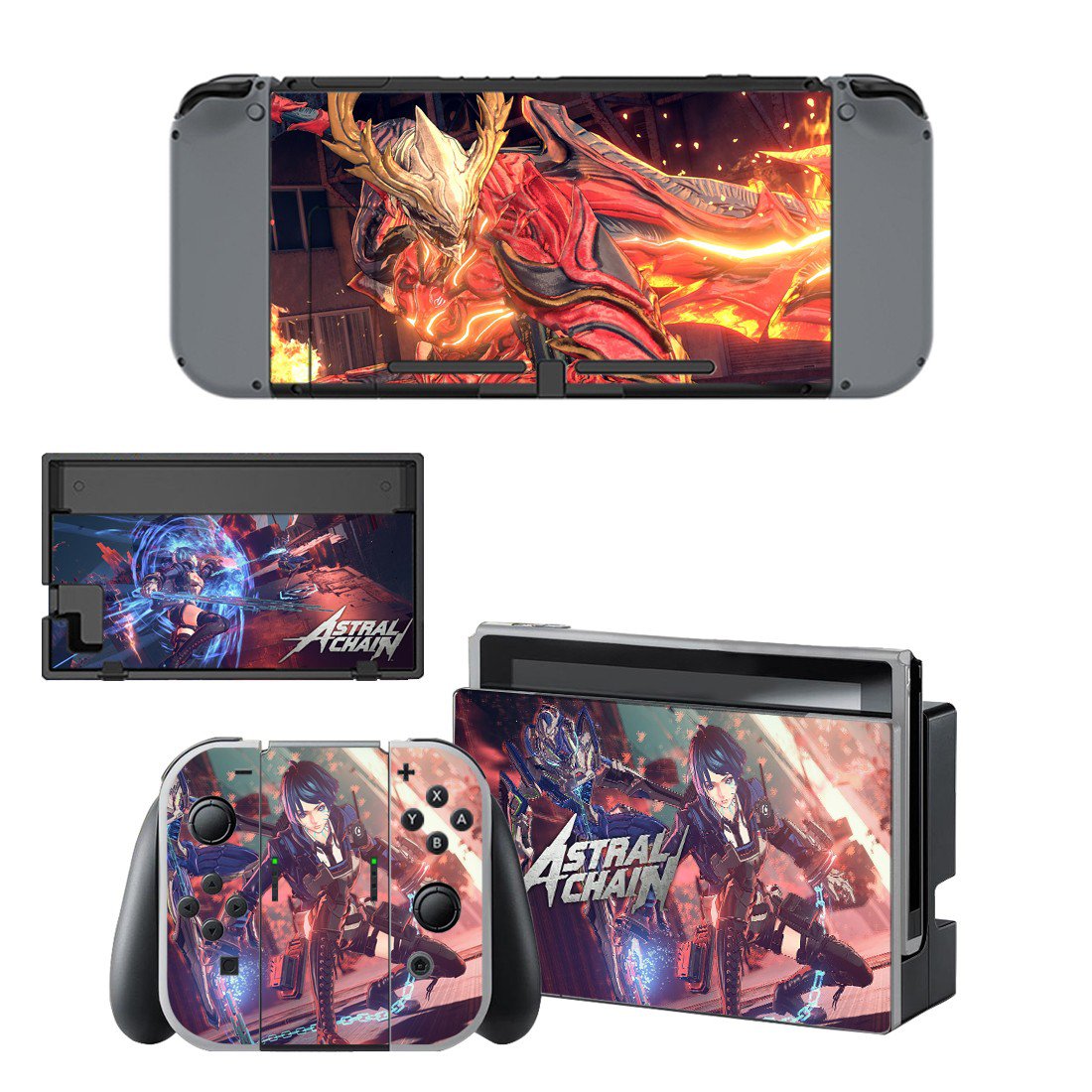 Astral Chain  decal skin for Nintendo Switch Console & Controllers