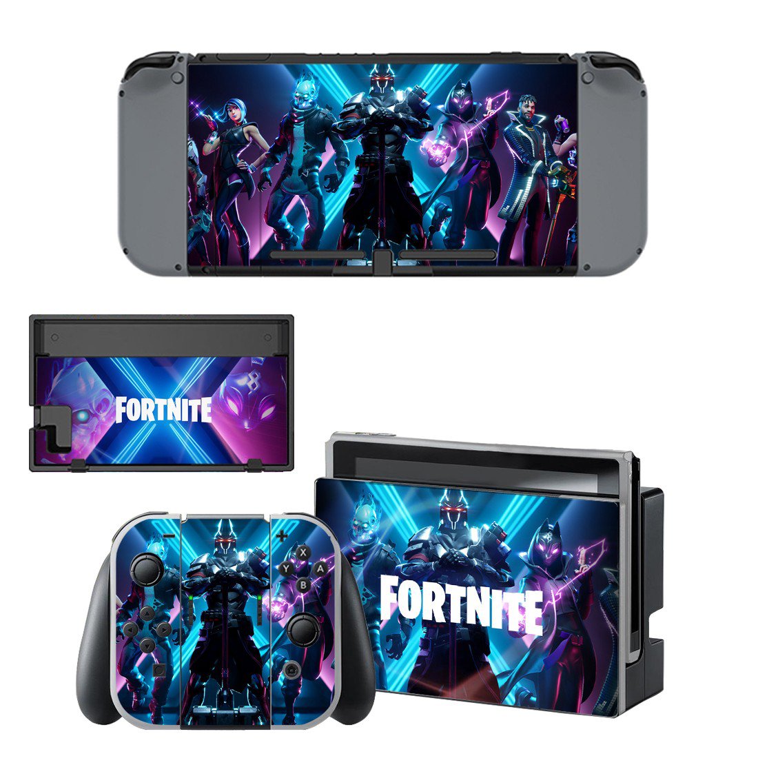 Fortnite decal skin for Nintendo Switch Console & Controllers