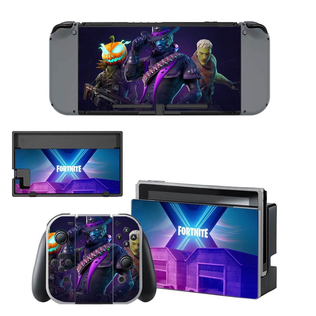 Fortnite decal skin for Nintendo Switch Console & Controllers