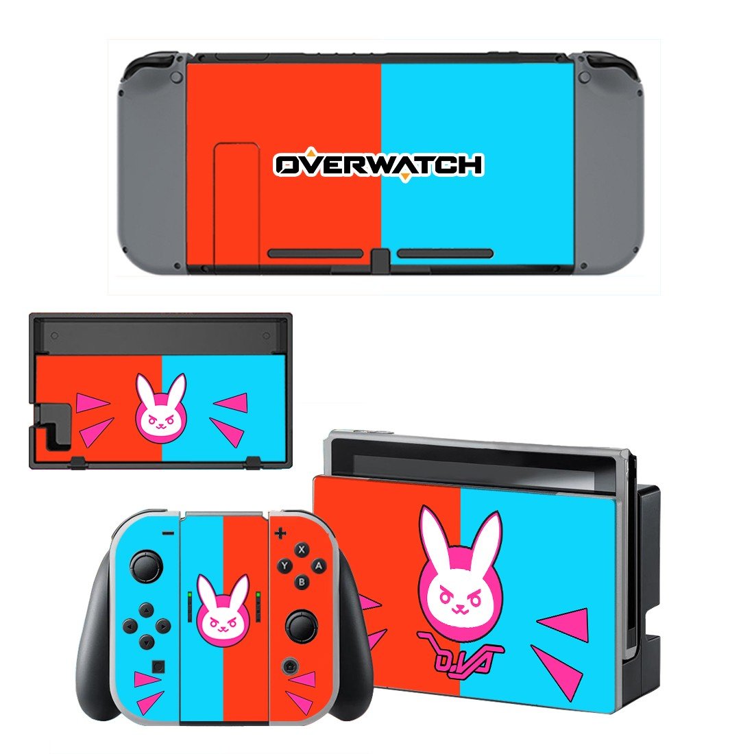 Overwatch decal skin for Nintendo Switch Console & Controllers