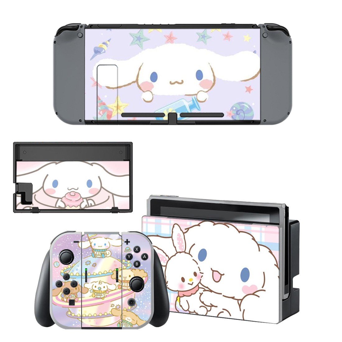 Kawaii rabbit decal skin for Nintendo Switch Console & Controllers
