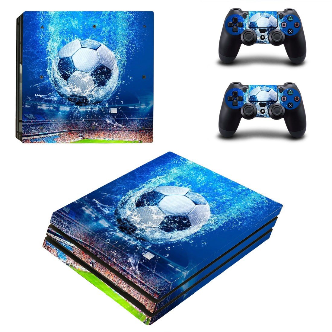 Football decal skin for PS4 Pro Console & Controllers