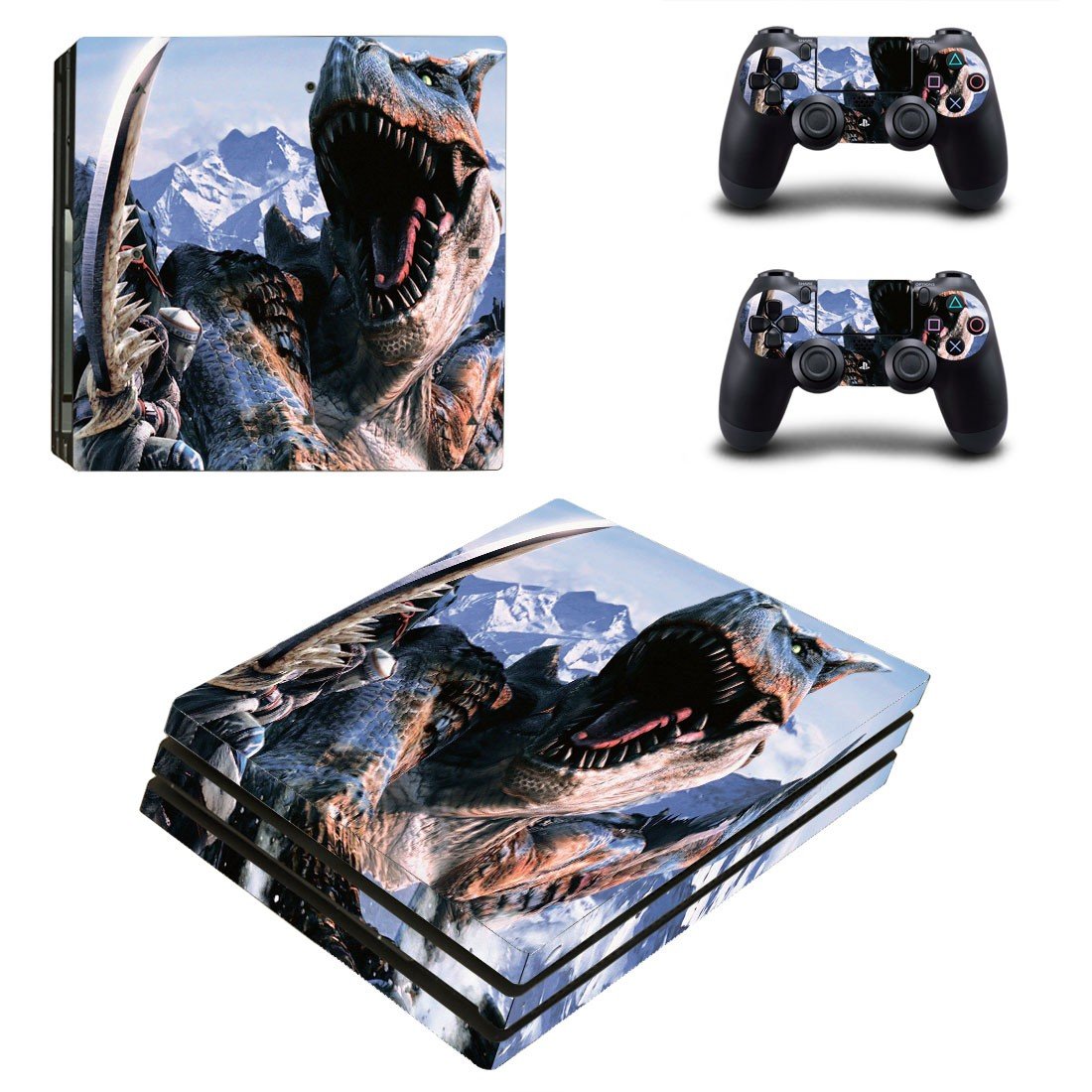 Dragon decal skin for PS4 Pro Console & Controllers