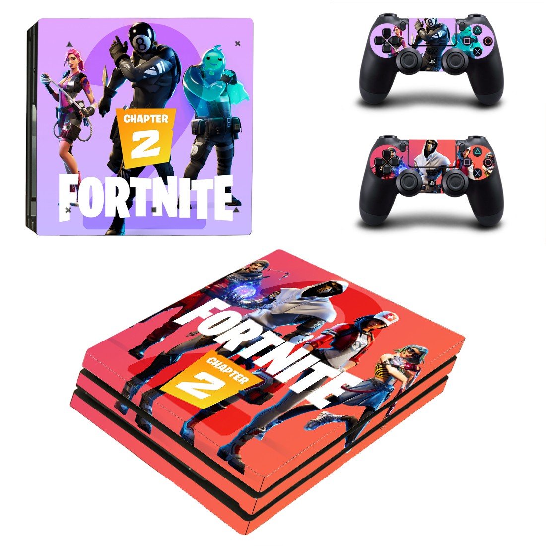 Fortnite decal skin for PS4 Pro Console & Controllers