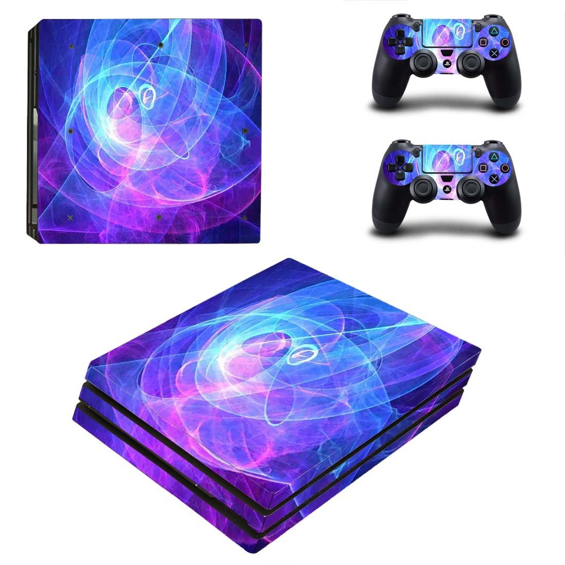 Abstraction decal skin for PS4 Pro Console & Controllers