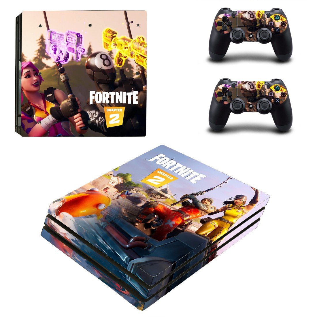 Fortnite decal skin for PS4 Pro Console & Controllers