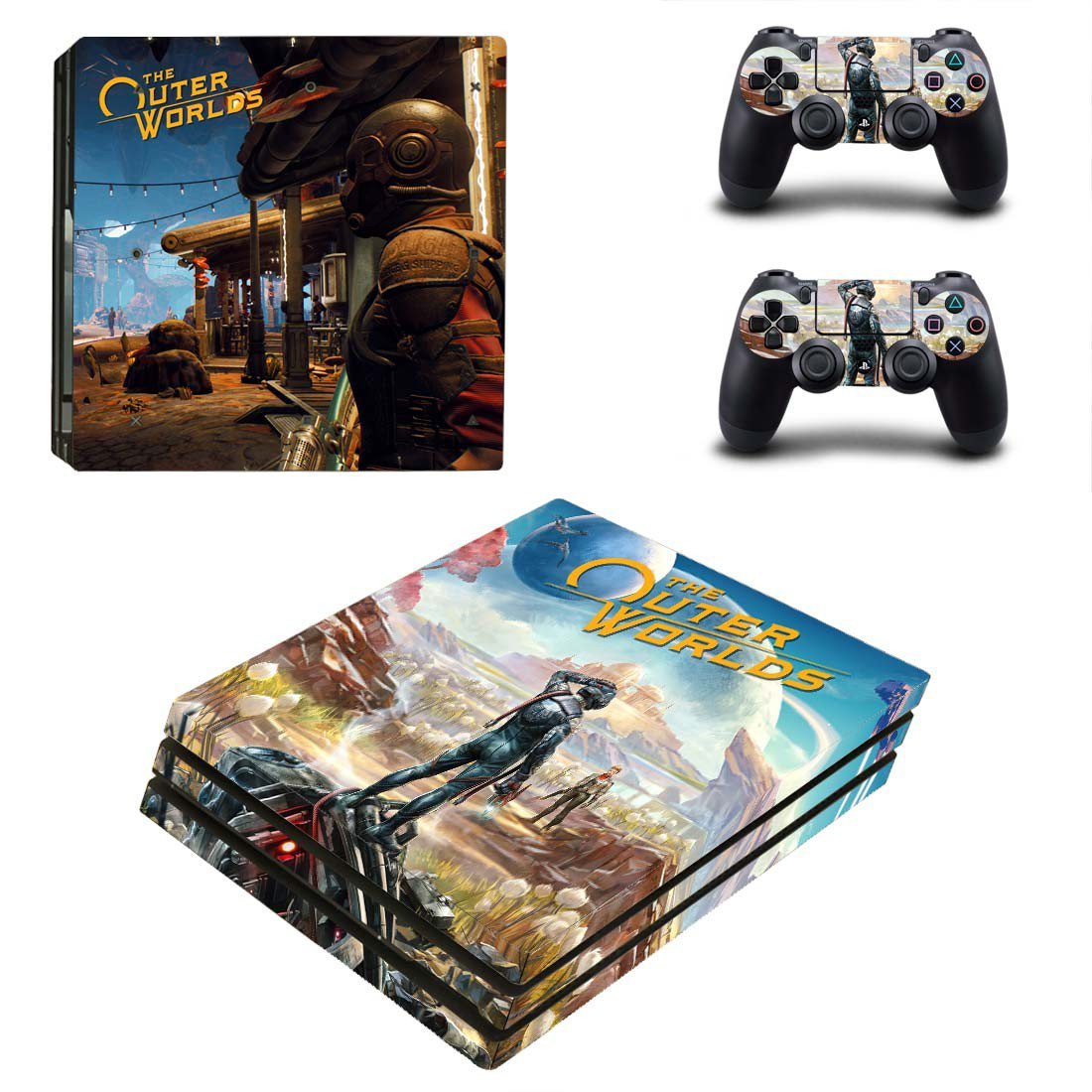 The Outer Worlds decal skin for PS4 Pro Console & Controllers