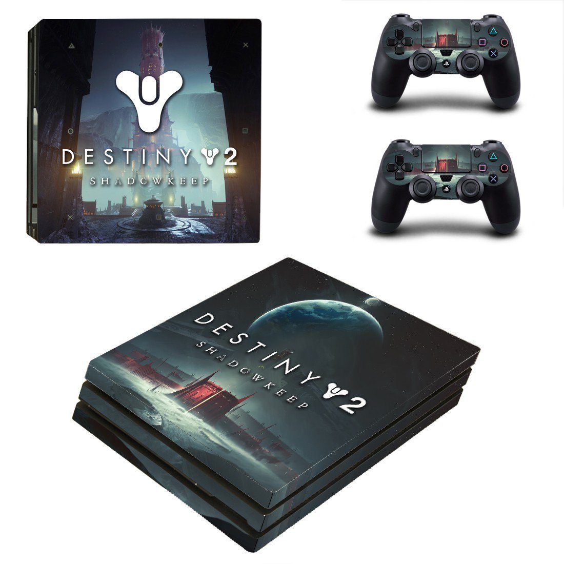 Destiny 2 Shadow keep decal skin for PS4 Pro Console & Controllers
