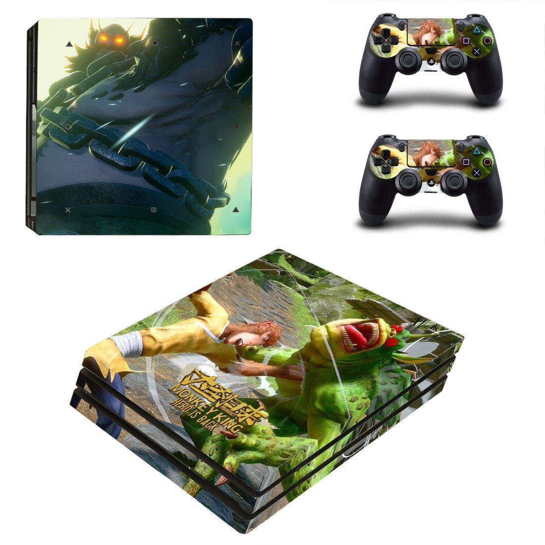 Monkey King Hero is Back decal skin for PS4 Pro Console & Controllers