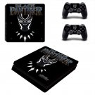 Black Panther decal skin for PS4 Slim Console & Controllers