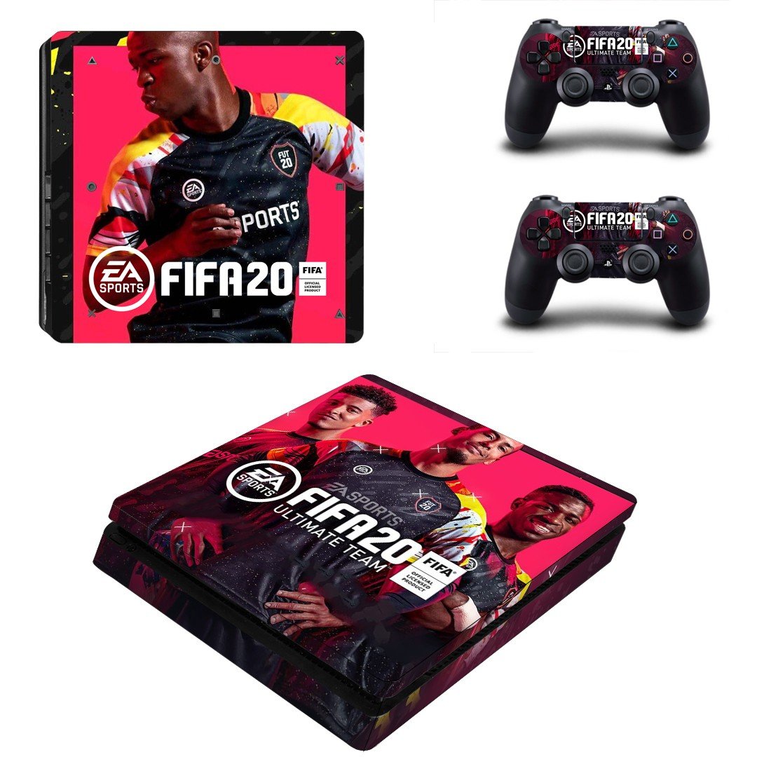 Minecraft decal skin for PS4 Slim Console & Controllers