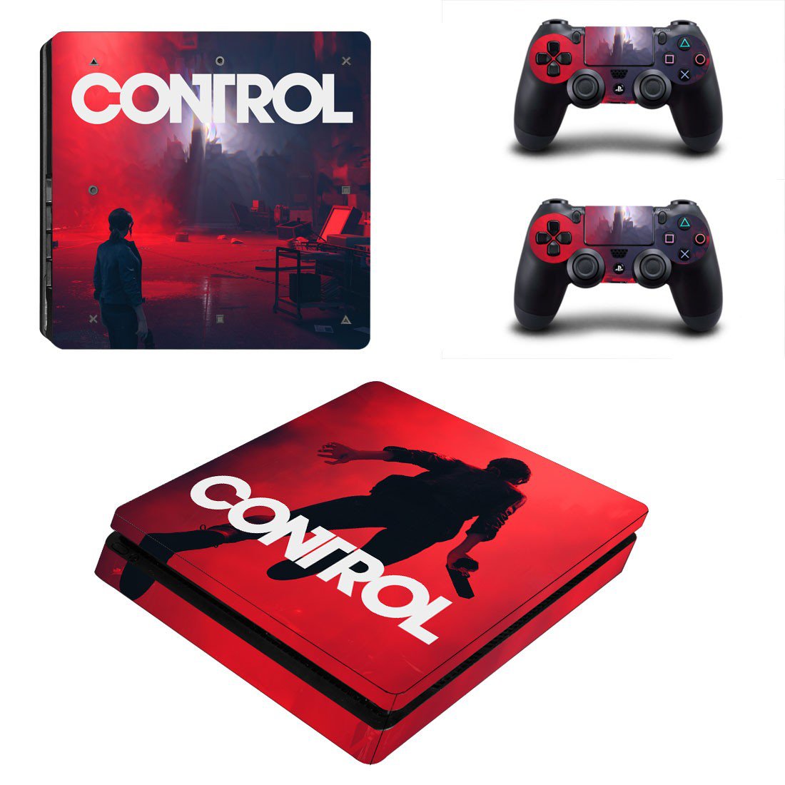Control decal skin for PS4 Slim Console & Controllers