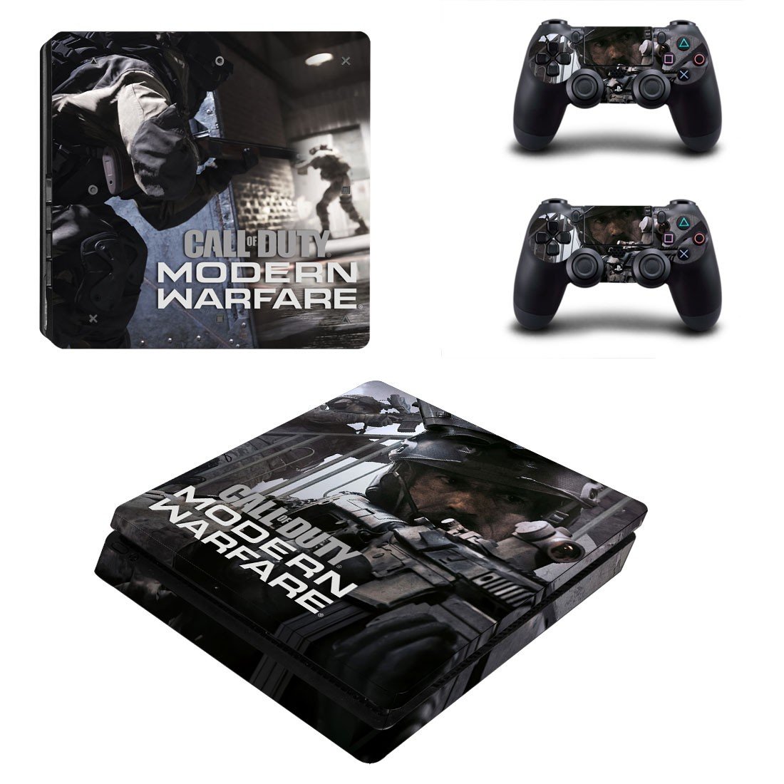 Modern Warfare decal skin for PS4 Slim Console & Controllers