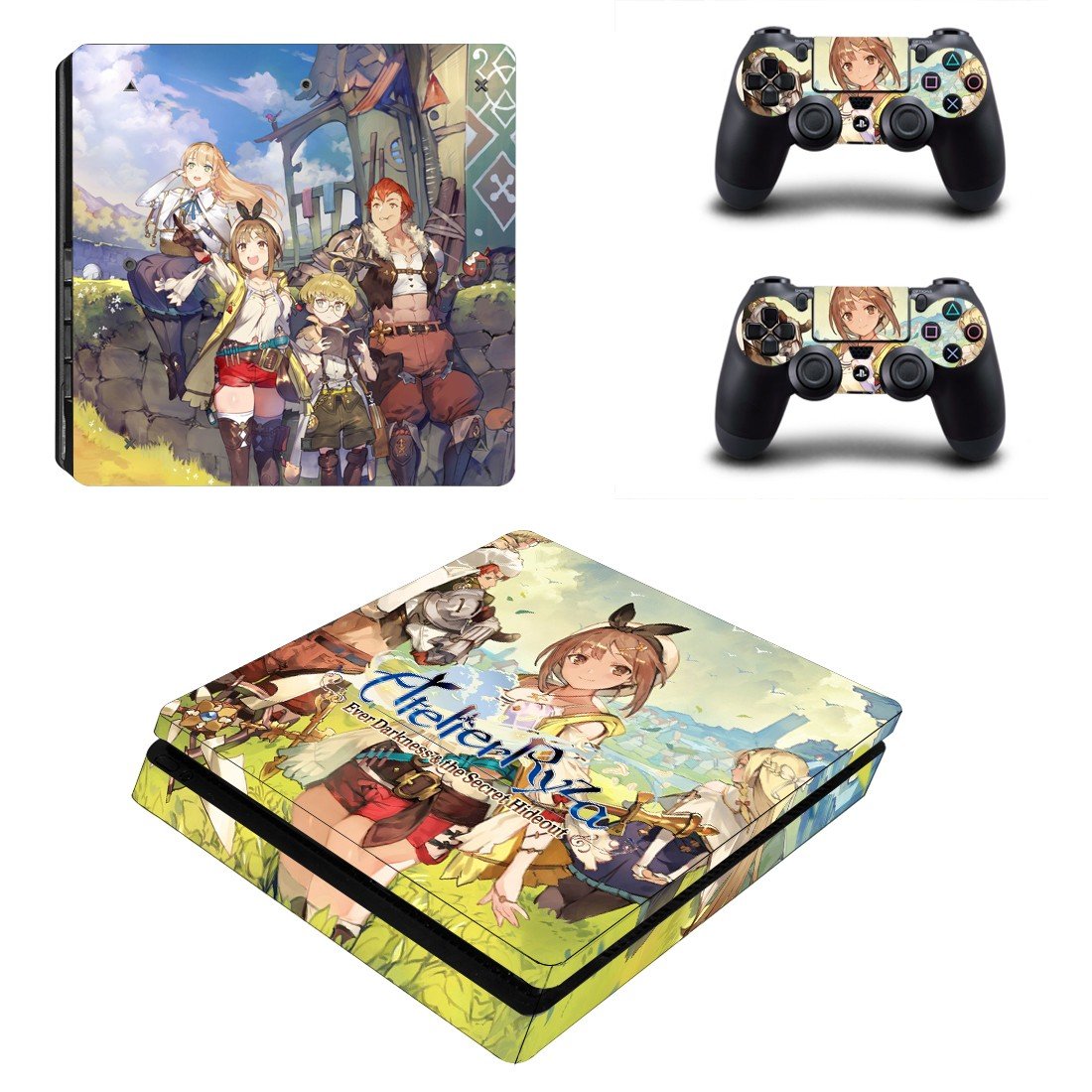 Atelier Ryza decal skin for PS4 Slim Console & Controllers