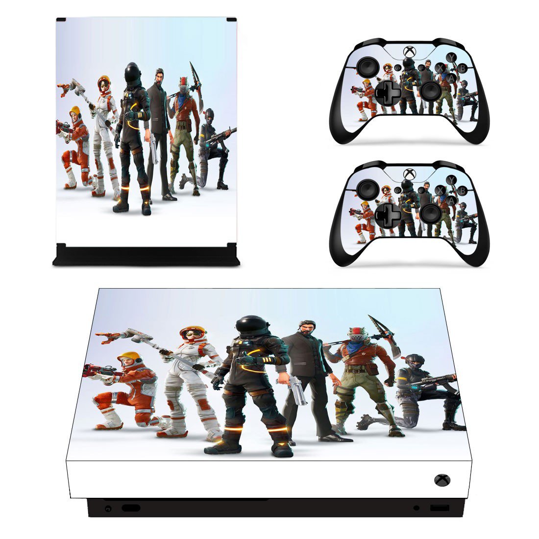 Fortnite decal skin for Xbox one X Console & Controllers