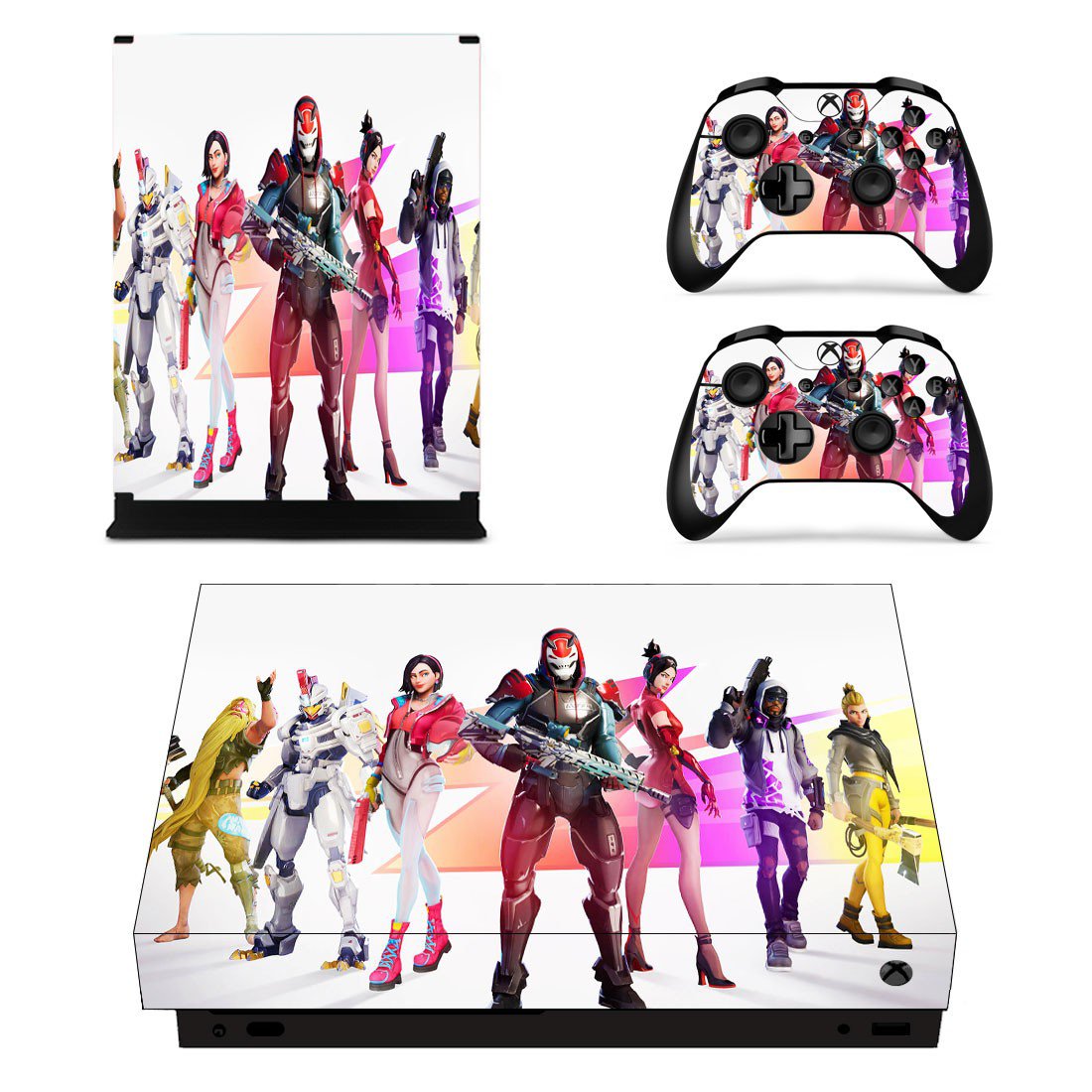 Fortnite decal skin for Xbox one X Console & Controllers