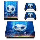 Football decal skin for Xbox one X Console & Controllers