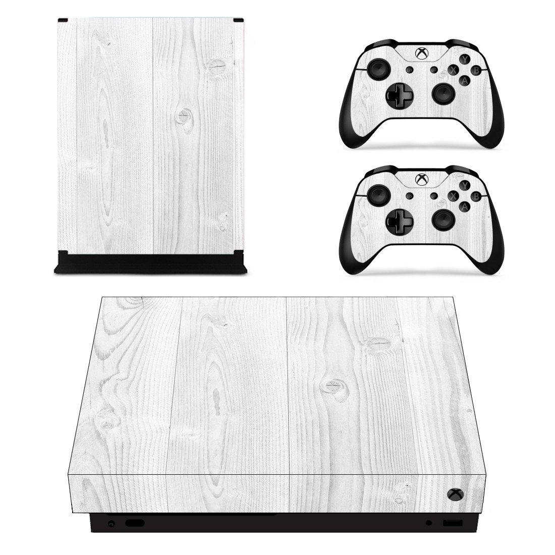 Wooden Board decal skin for Xbox one X Console & Controllers