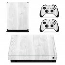 Wooden Board decal skin for Xbox one X Console & Controllers