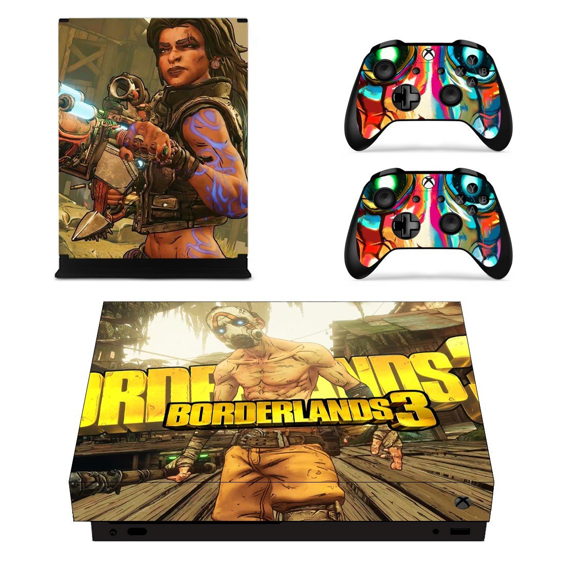 Borderlands 3 decal skin for Xbox one X Console & Controllers