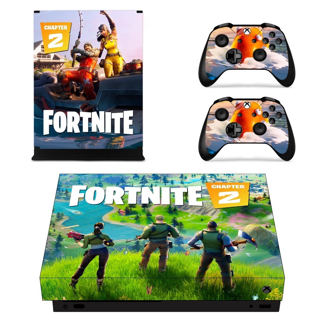 Fortnite decal skin for Xbox one X Console & Controllers