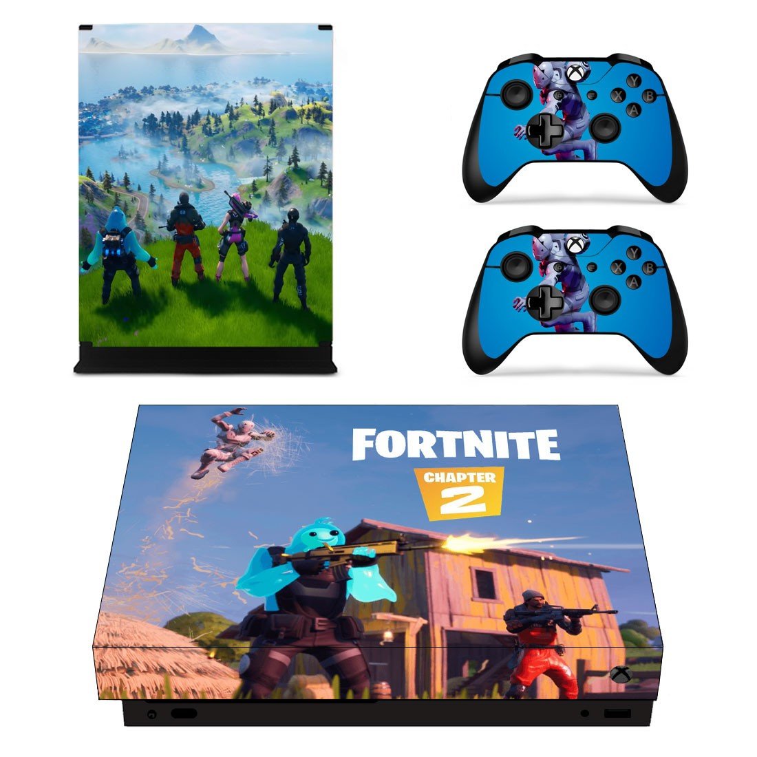 Fortnite decal skin for Xbox one X Console & Controllers